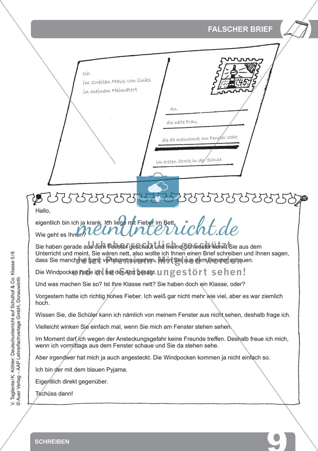 Deutsch auf dem Schulhof: Schreiben Preview 11