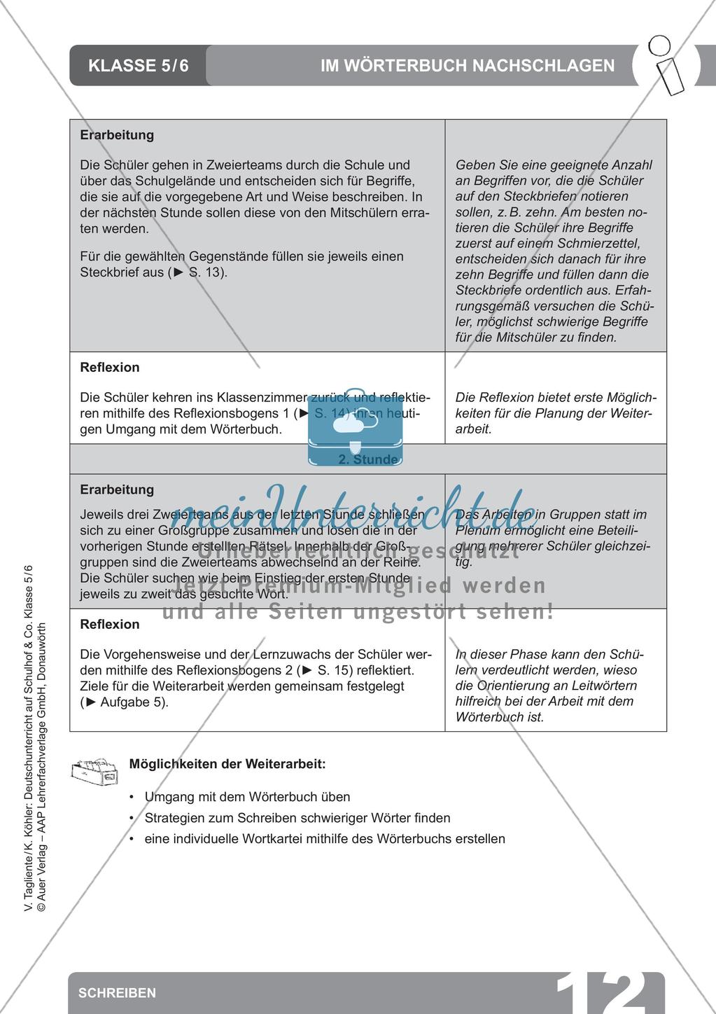 Deutsch auf dem Schulhof: Schreiben Preview 14