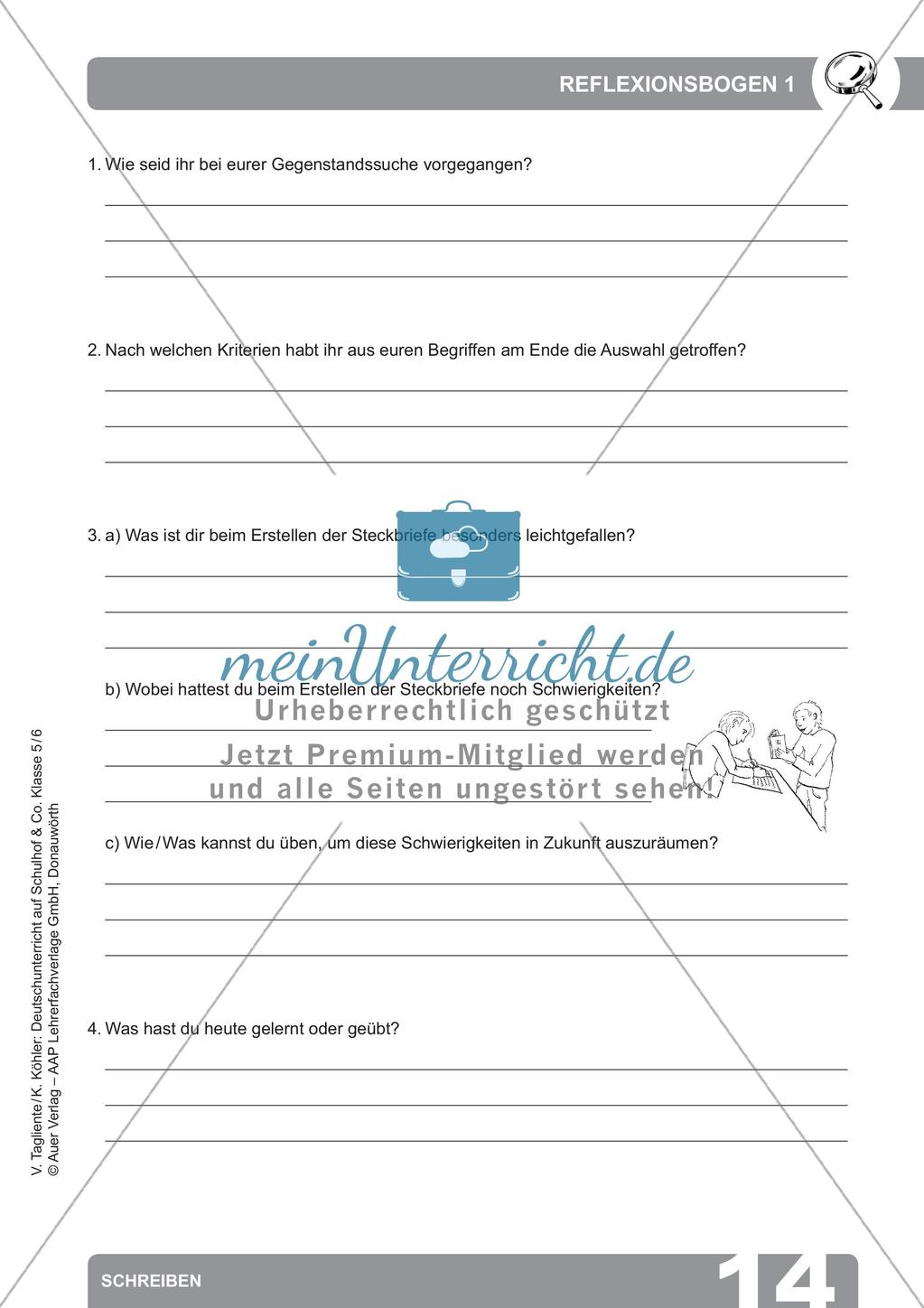 Deutsch auf dem Schulhof: Schreiben Preview 16