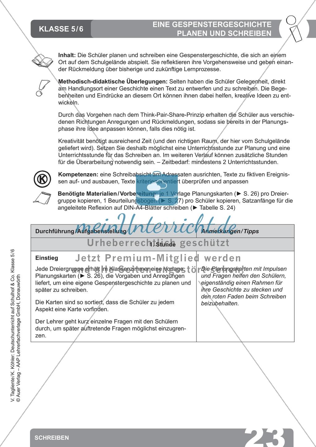 Deutsch auf dem Schulhof: Schreiben Preview 25