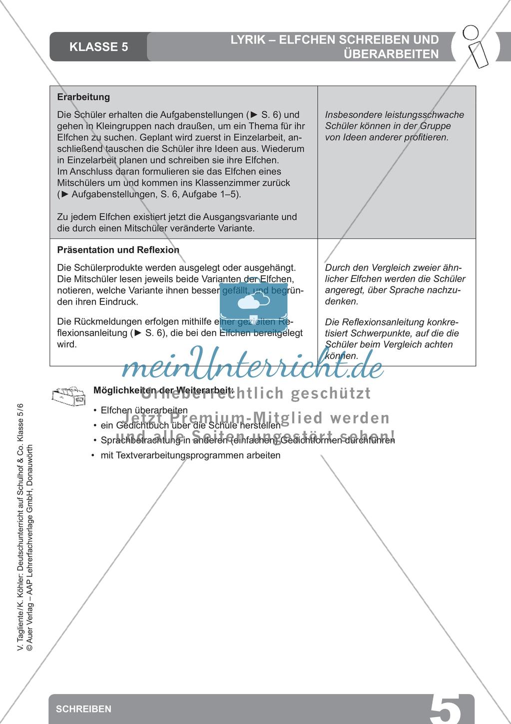 Deutsch auf dem Schulhof: Schreiben Preview 7