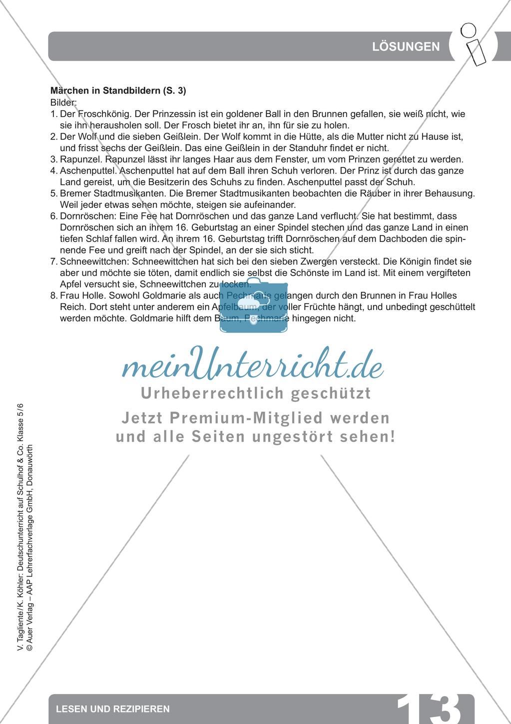 Deutsch auf dem Schulhof: Lesen und Rezipieren Preview 15