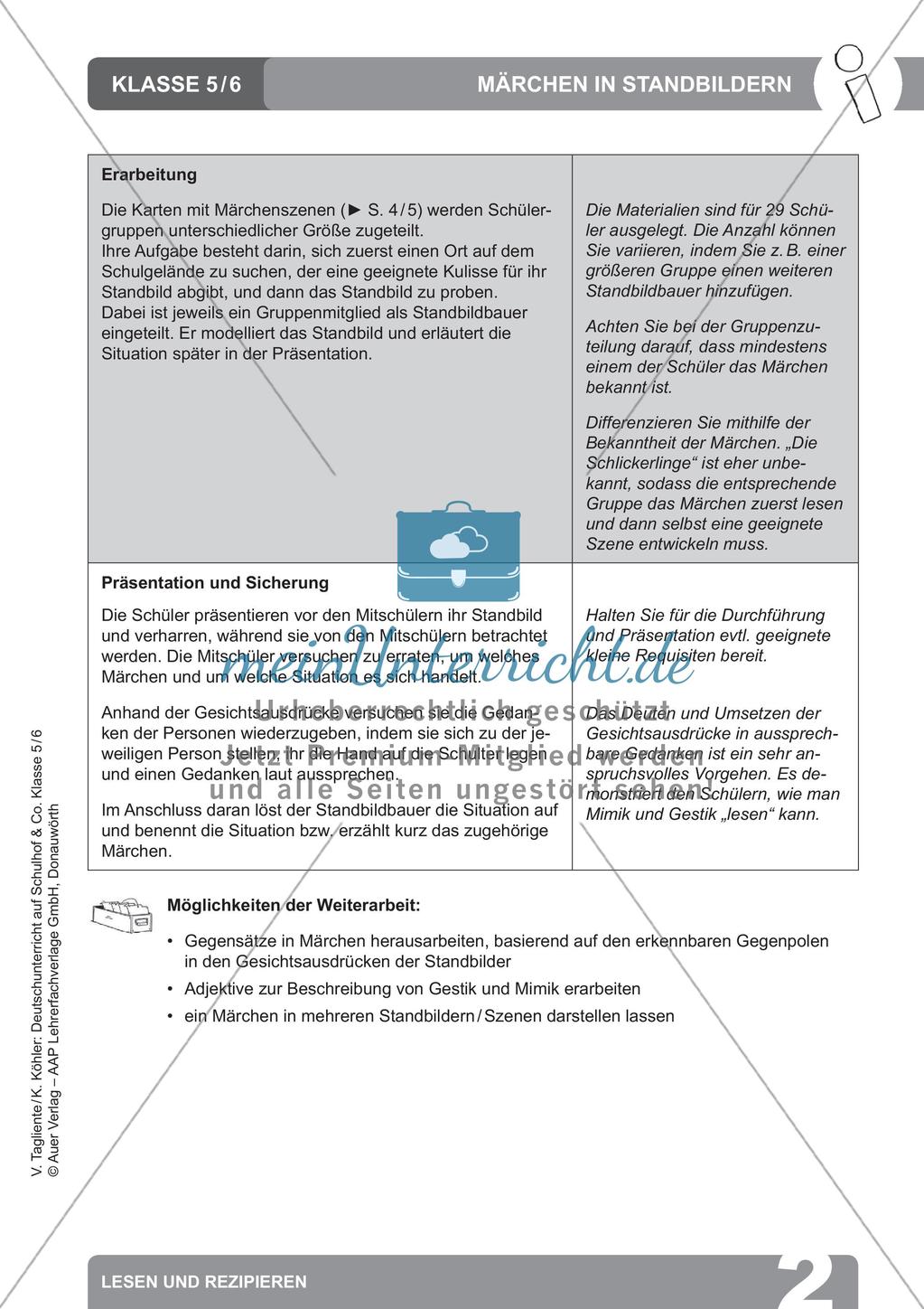 Deutsch auf dem Schulhof: Lesen und Rezipieren Preview 4