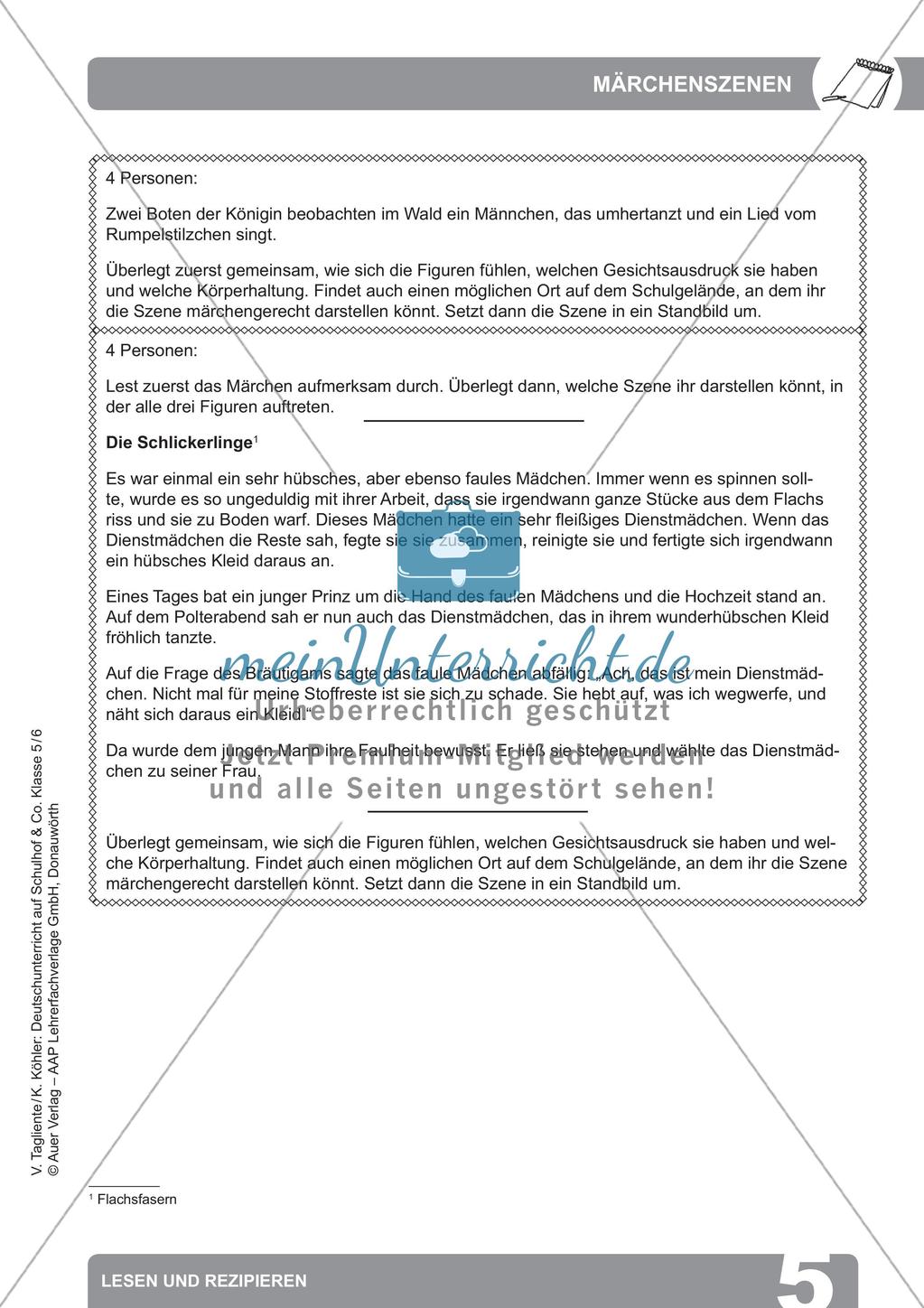 Deutsch auf dem Schulhof: Lesen und Rezipieren Preview 7
