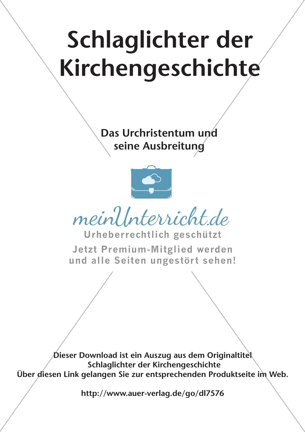 Kirchengeschichte: Das Urchristentum und seine Ausbreitung Preview 2