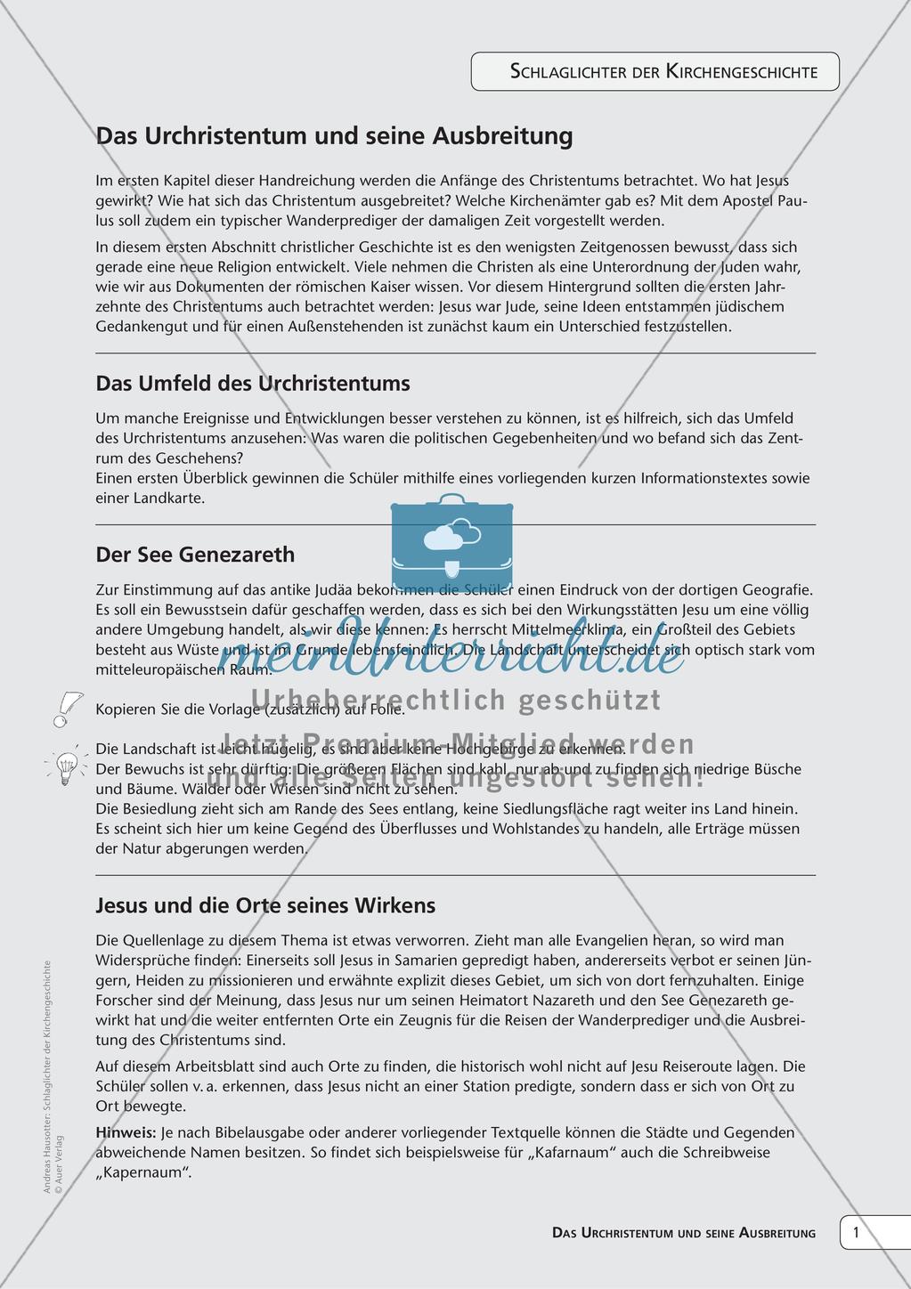 Kirchengeschichte: Das Urchristentum und seine Ausbreitung Preview 3