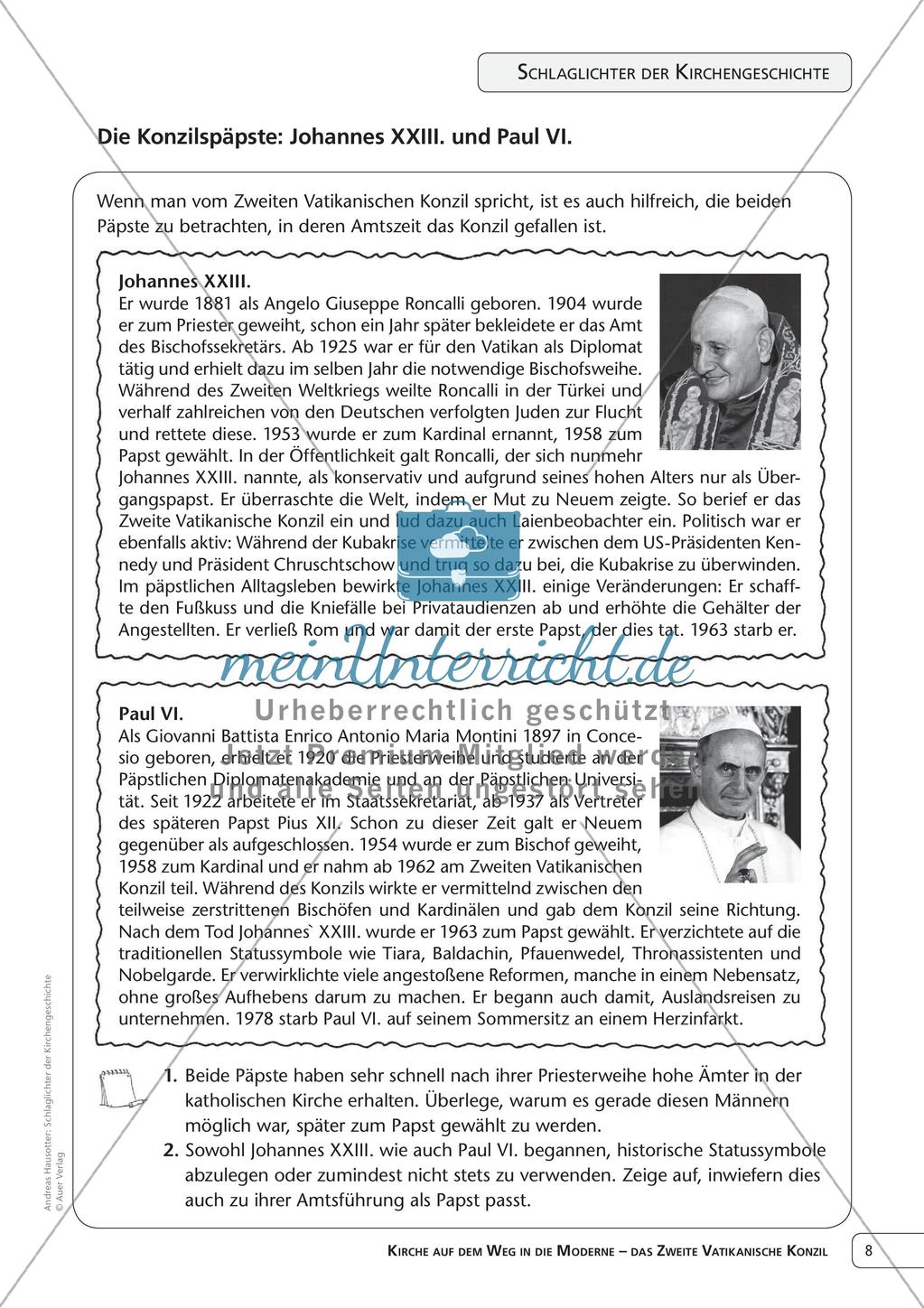 Kirchengeschichte: Das Zweite Vatikanische Konzil Preview 10