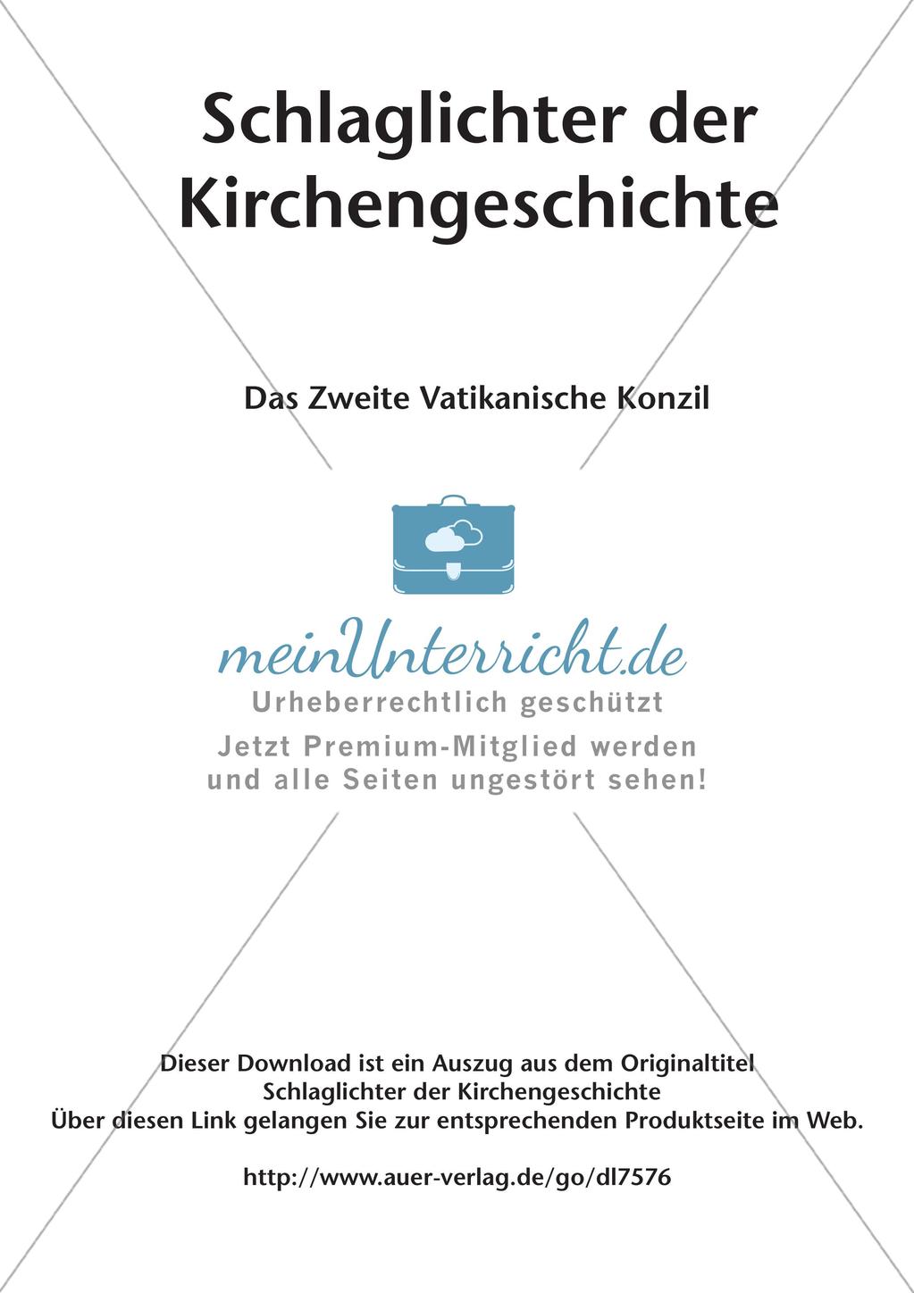 Kirchengeschichte: Das Zweite Vatikanische Konzil Preview 2