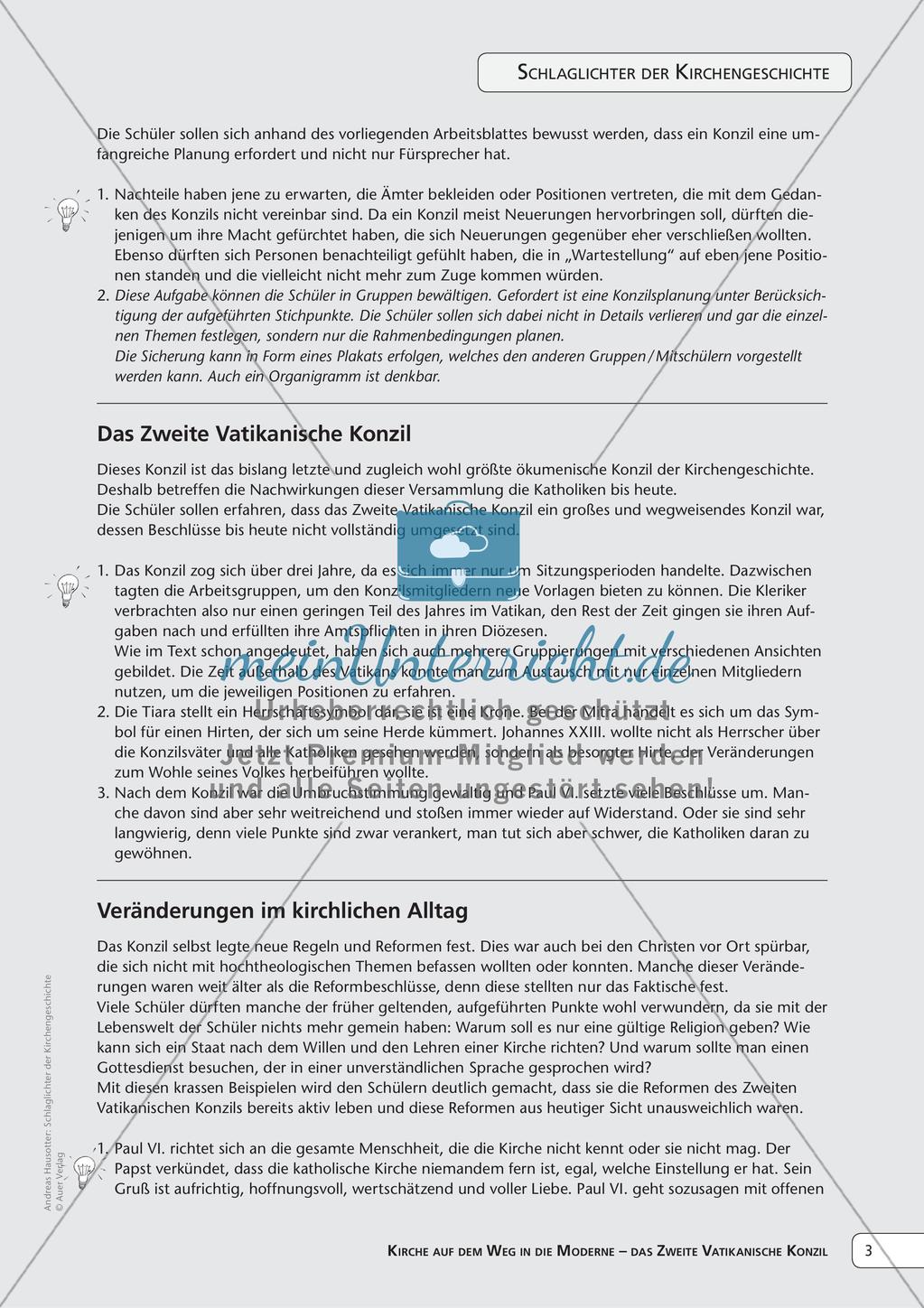 Kirchengeschichte: Das Zweite Vatikanische Konzil Preview 5