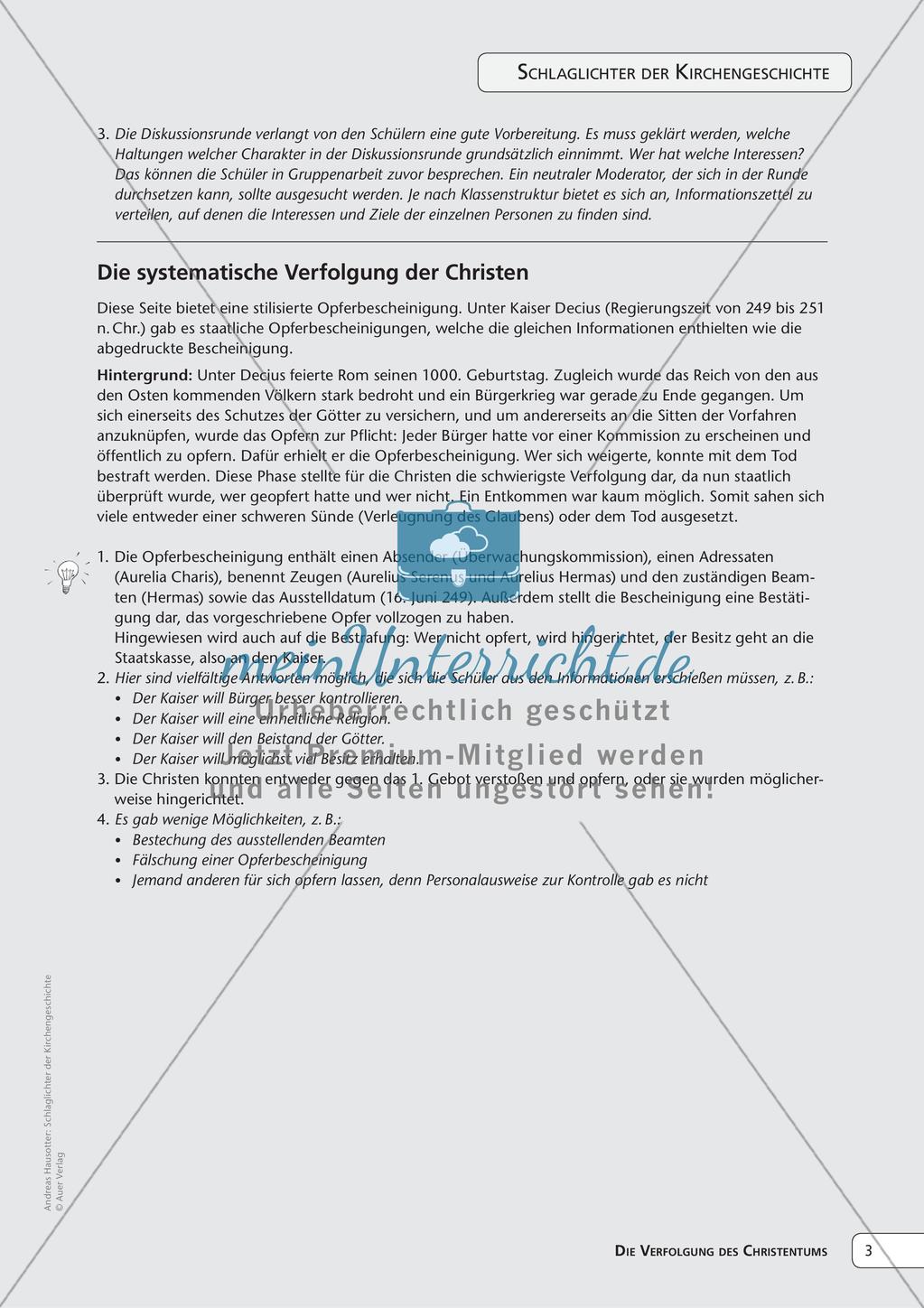 Kirchengeschichte: Die Verfolgung des Christentums Preview 5