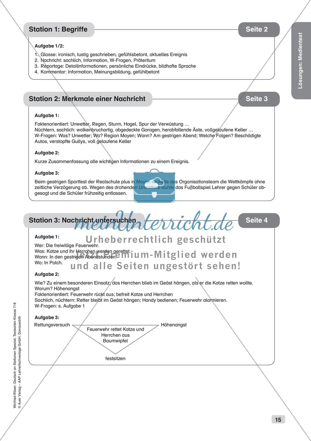 Stationsarbeit: Medientext Preview 17