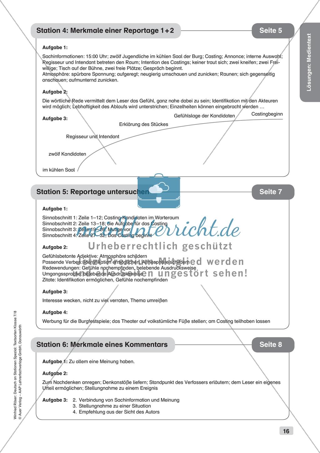 Stationsarbeit: Medientext Preview 18