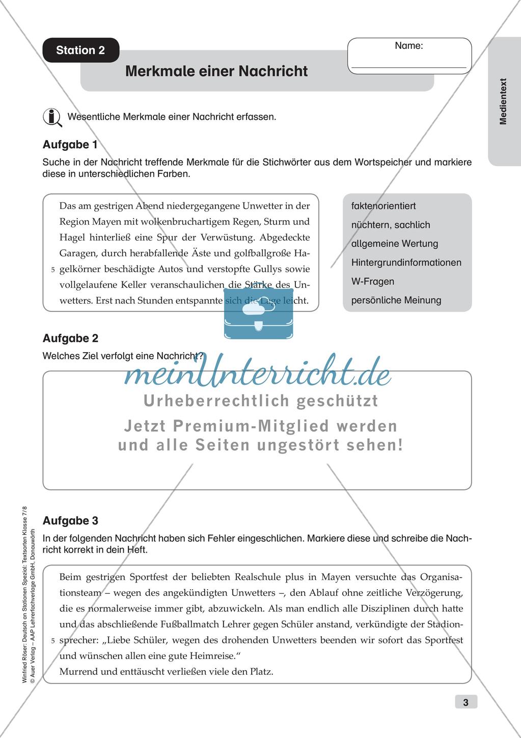 Stationsarbeit: Medientext Preview 5