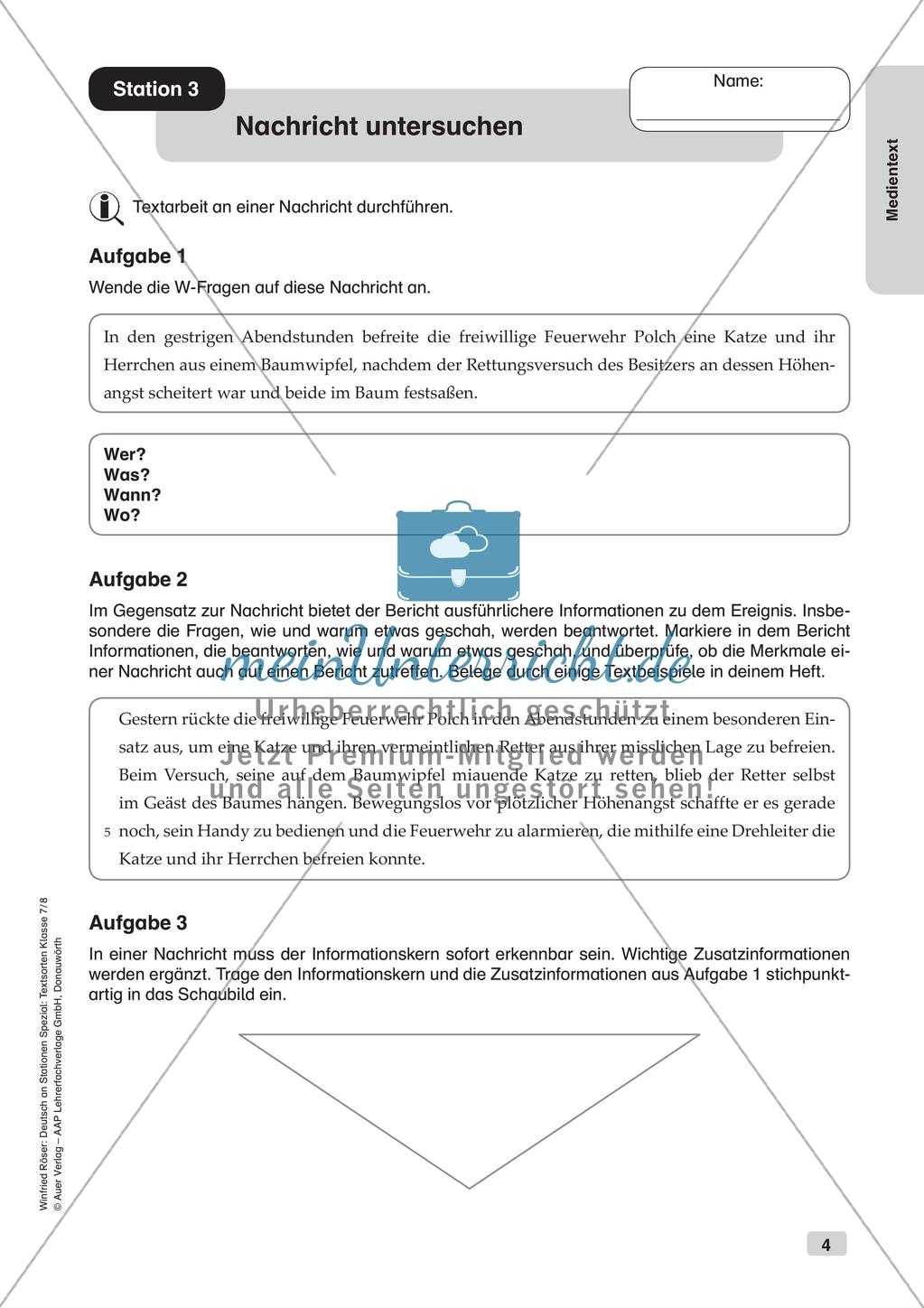 Stationsarbeit: Medientext Preview 6