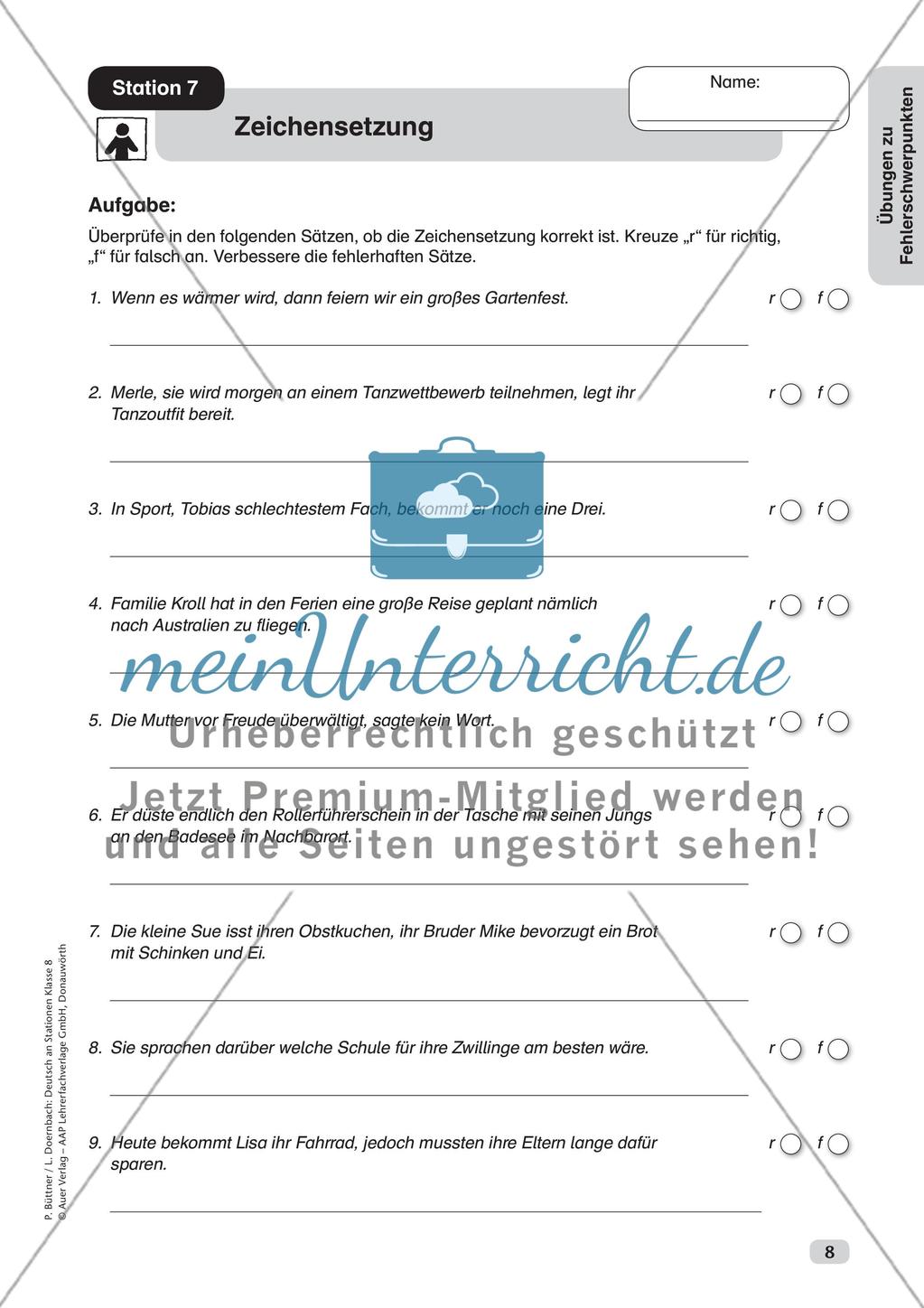 Stationsarbeit: Fehlerschwerpunkte Rechtschreibung Preview 10