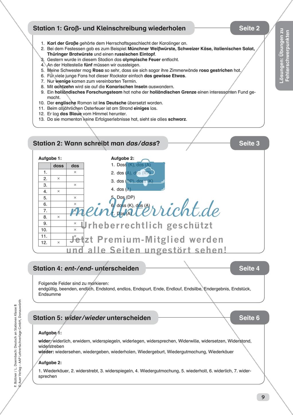 Stationsarbeit: Fehlerschwerpunkte Rechtschreibung Preview 11