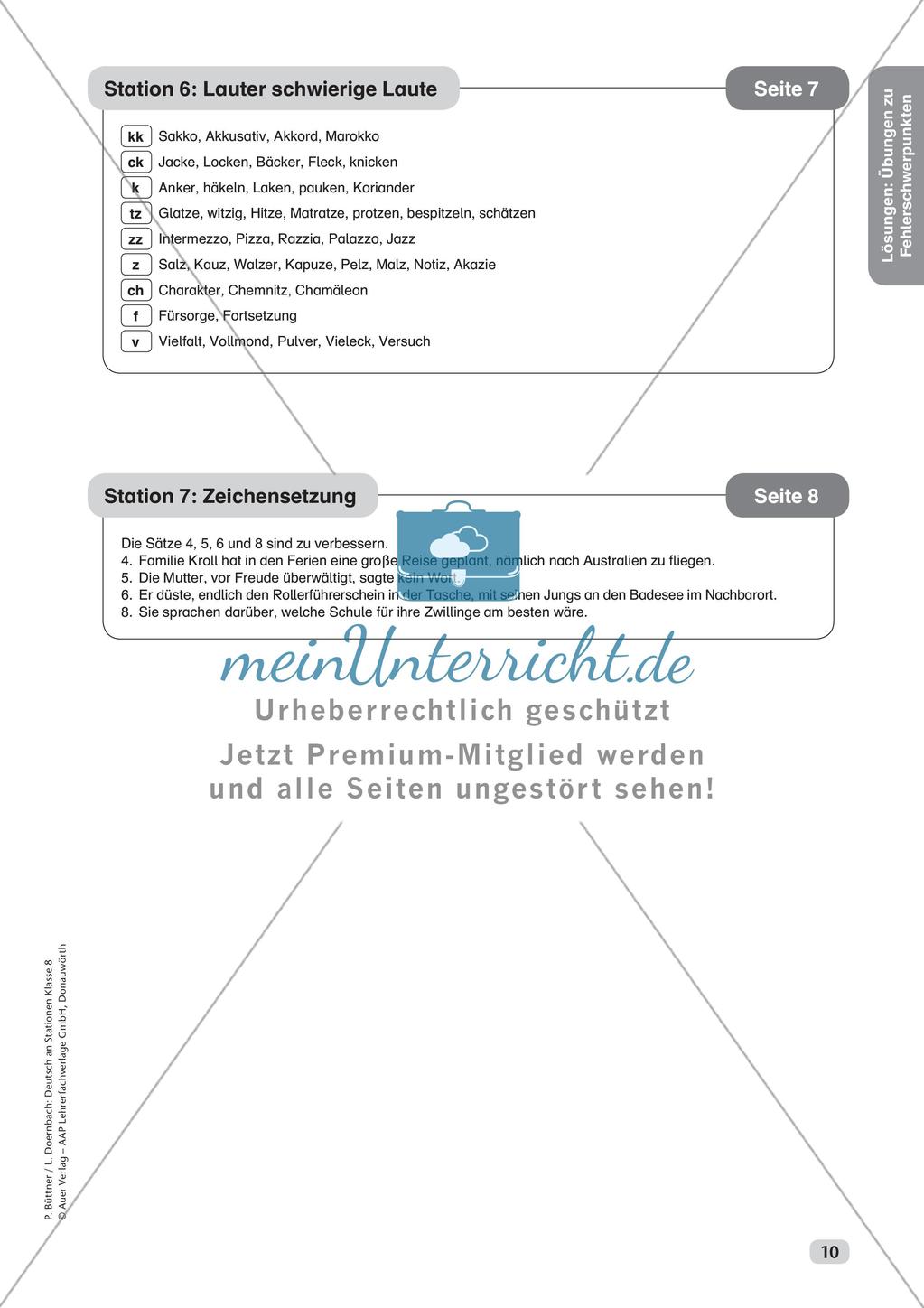 Stationsarbeit: Fehlerschwerpunkte Rechtschreibung Preview 12