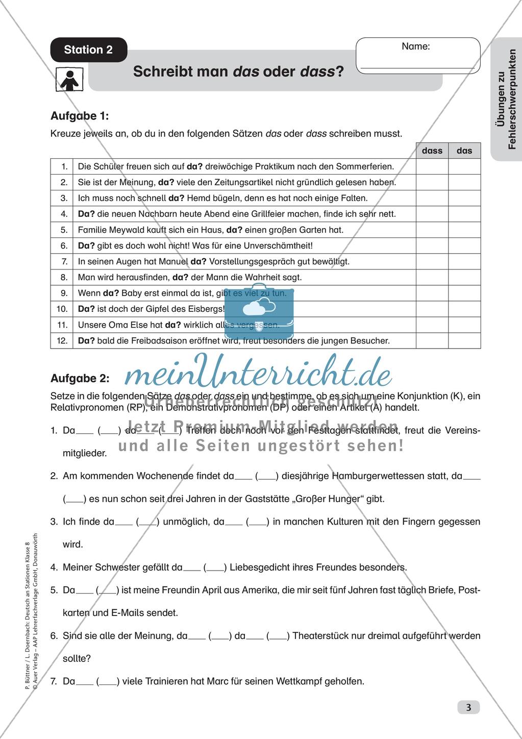 Stationsarbeit: Fehlerschwerpunkte Rechtschreibung Preview 5
