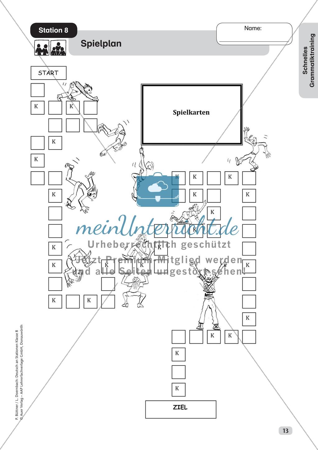 Stationsarbeit: Schnelles Grammatiktraining Preview 15
