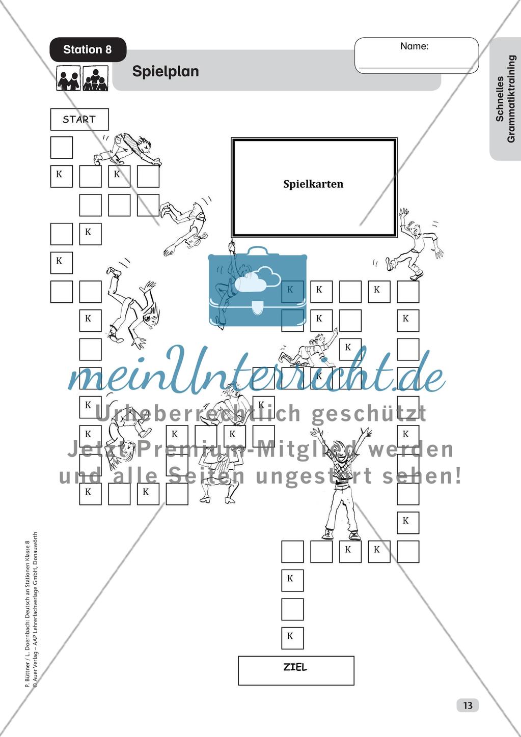 Stationsarbeit: Schnelles Grammatiktraining Preview 15