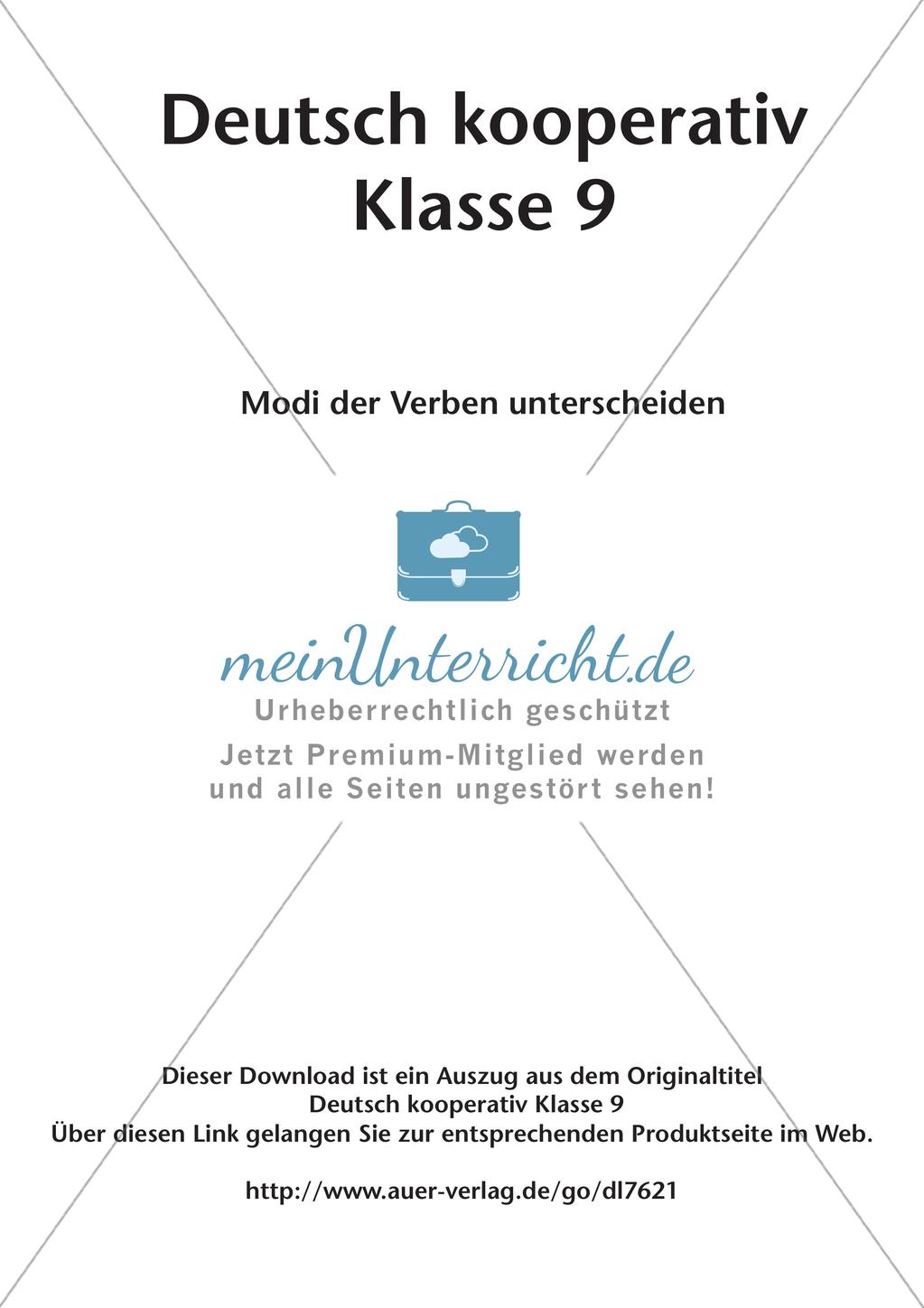 Kooperativ: Modi der Verben Preview 2