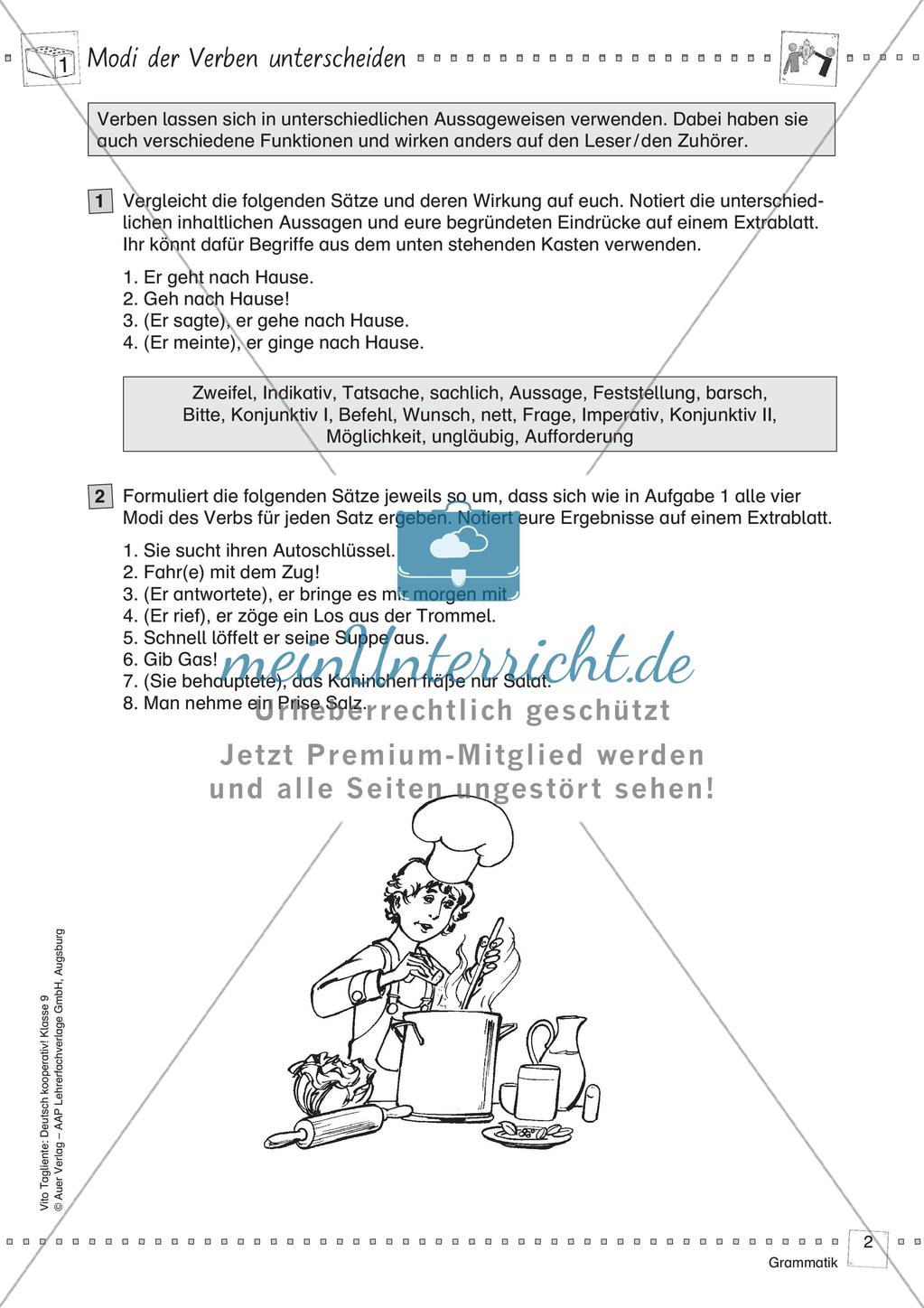 Kooperativ: Modi der Verben Preview 4
