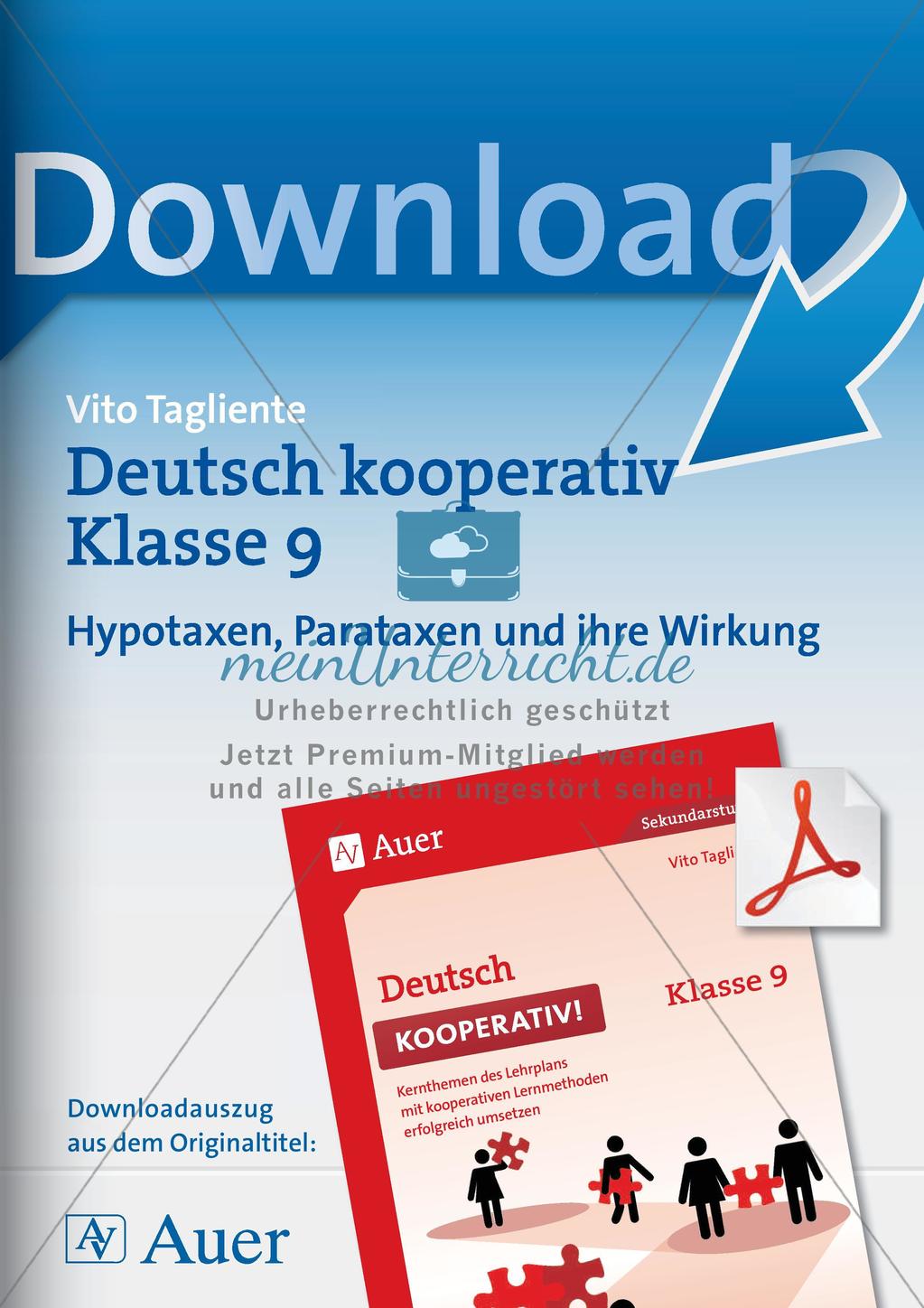 Kooperativ: Hypotaxen und Parataxen Preview 1