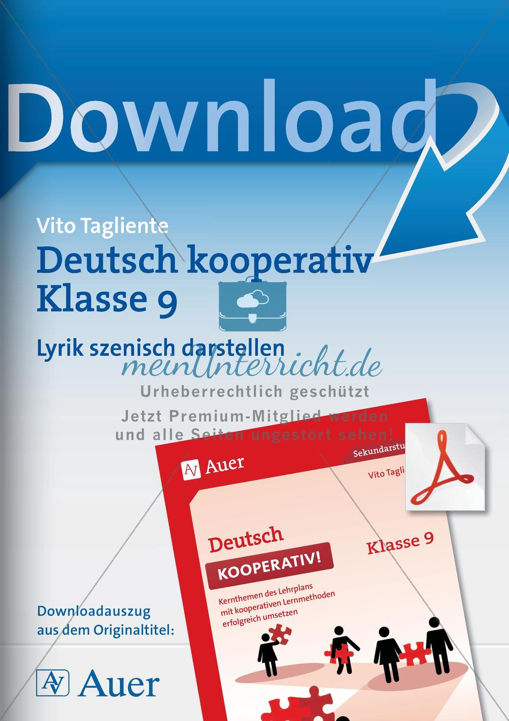 Kooperativ: Szenische Darstellung von Lyrik Preview 1