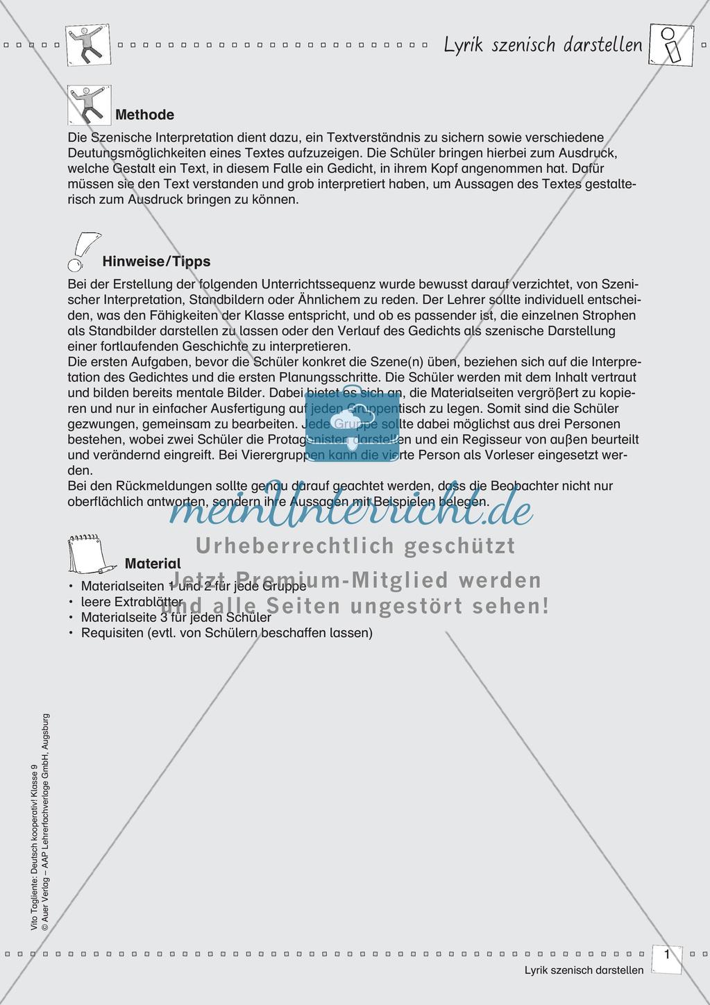 Kooperativ: Szenische Darstellung von Lyrik Preview 3