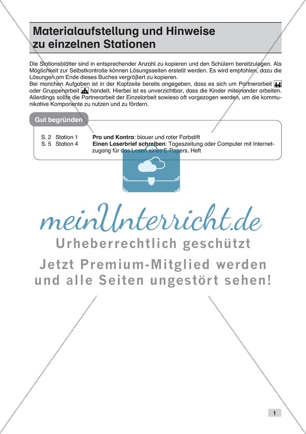 Deutsch an Stationen/Inklusion: Gut begründen Preview 3
