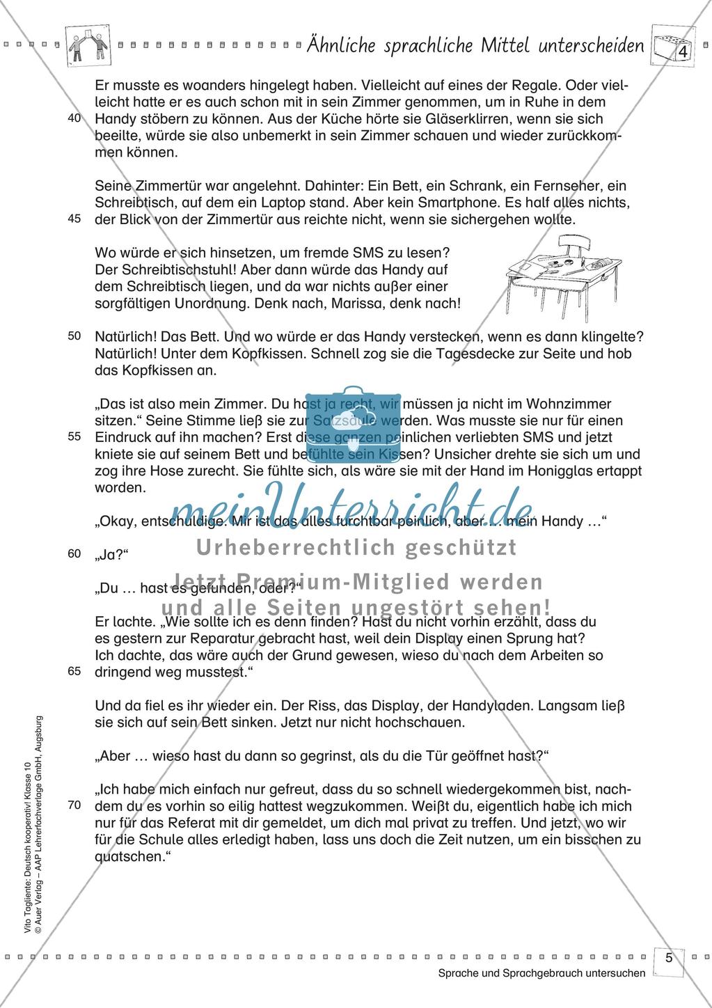 Kooperativ Unterscheidung von ähnlichen sprachlichen Mitteln Preview 7