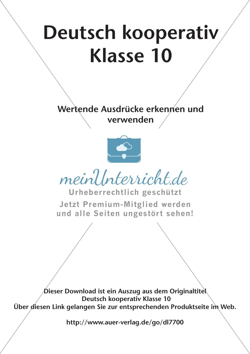 Kooperativ Erkennen und Verwenden von wertenden Ausdrücken Preview 2
