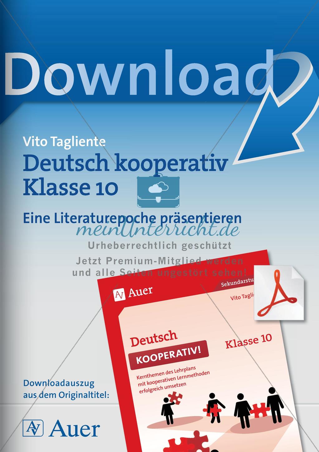 Deutsch kooperativ Klasse 10 Preview 1