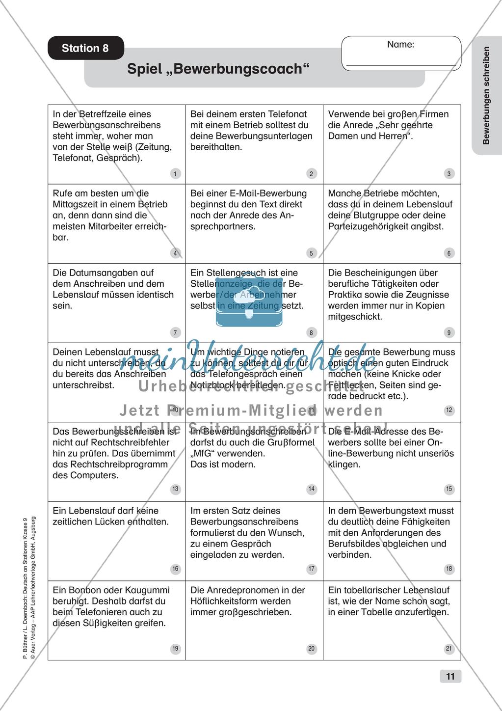Bewerbungsvorbereitung Preview 13
