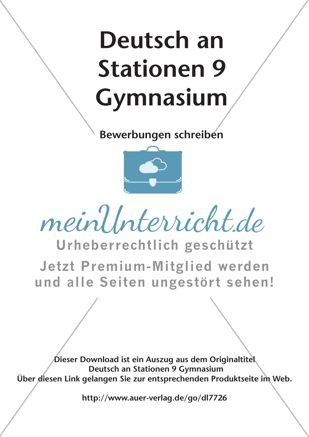 Bewerbungsvorbereitung Preview 2