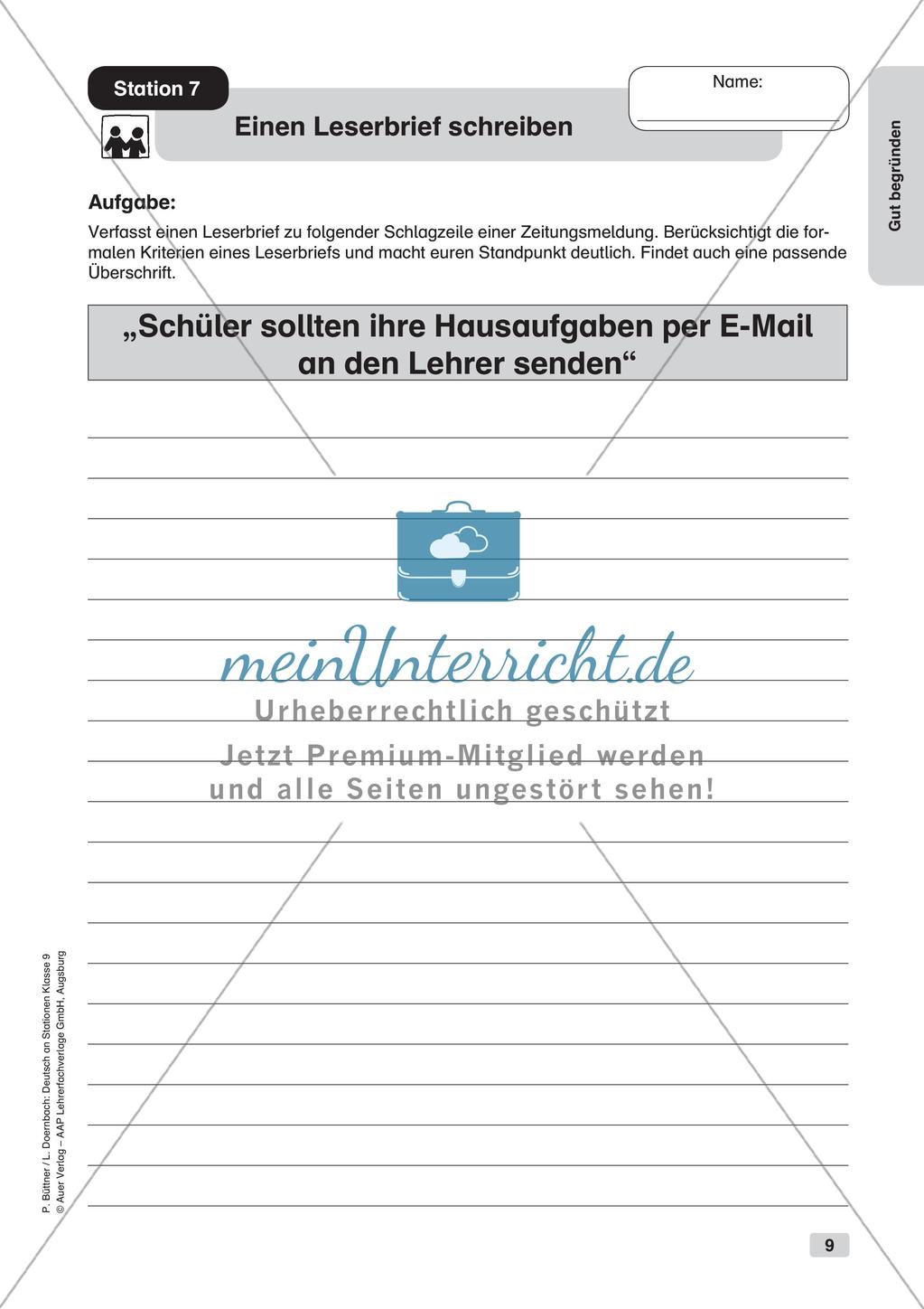 Übungen zum guten Begründen Preview 11