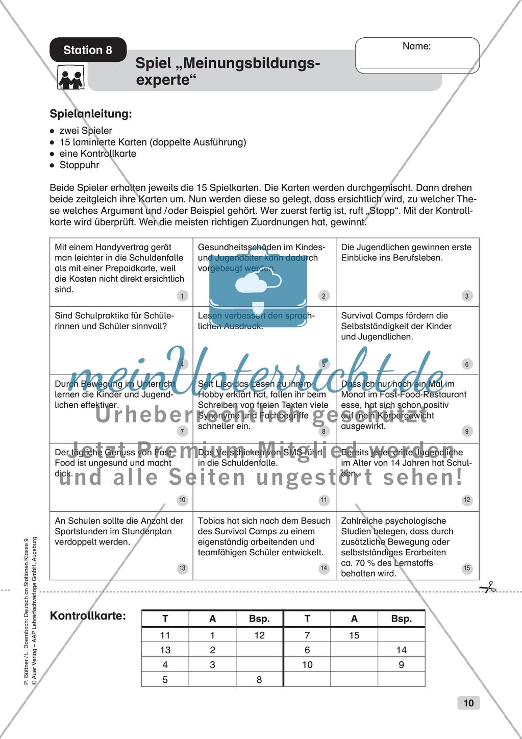 Übungen zum guten Begründen Preview 12