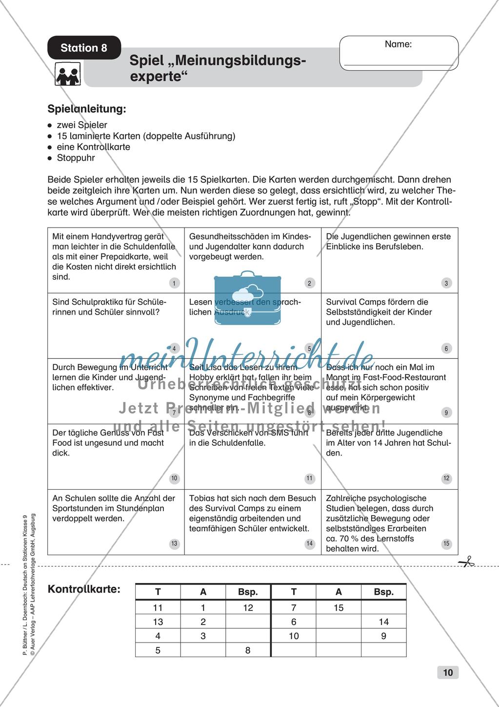Übungen zum guten Begründen Preview 12