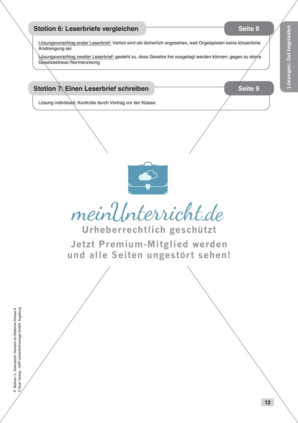 Übungen zum guten Begründen Preview 14