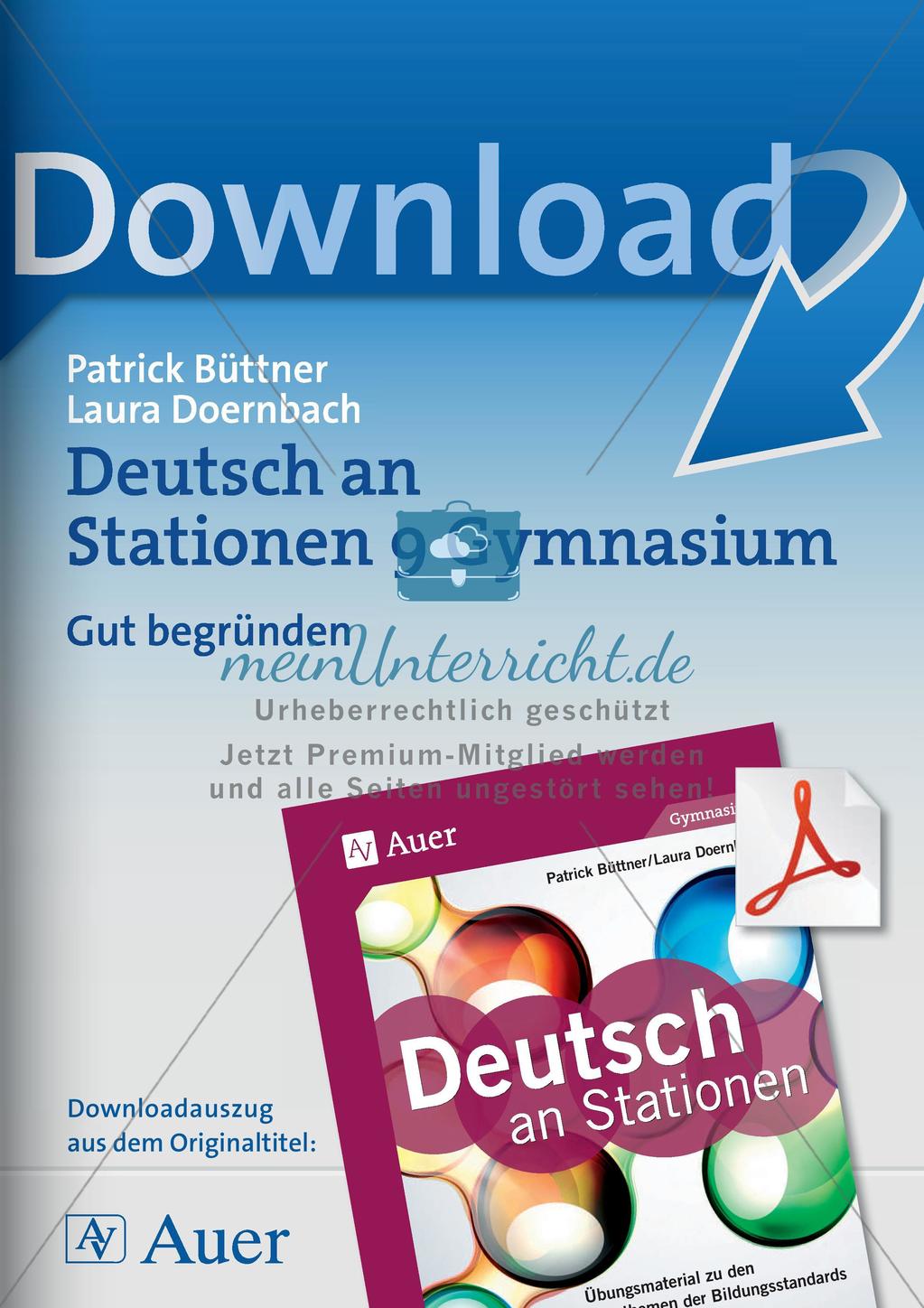 Übungen zum guten Begründen Preview 1