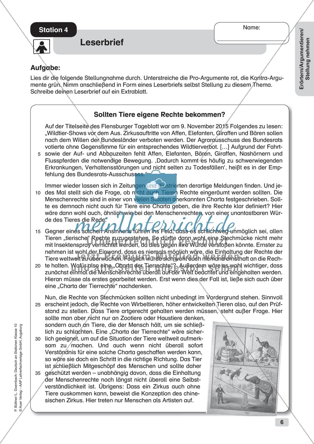 Erörterung, Argumentation und Stellungnahme Preview 8