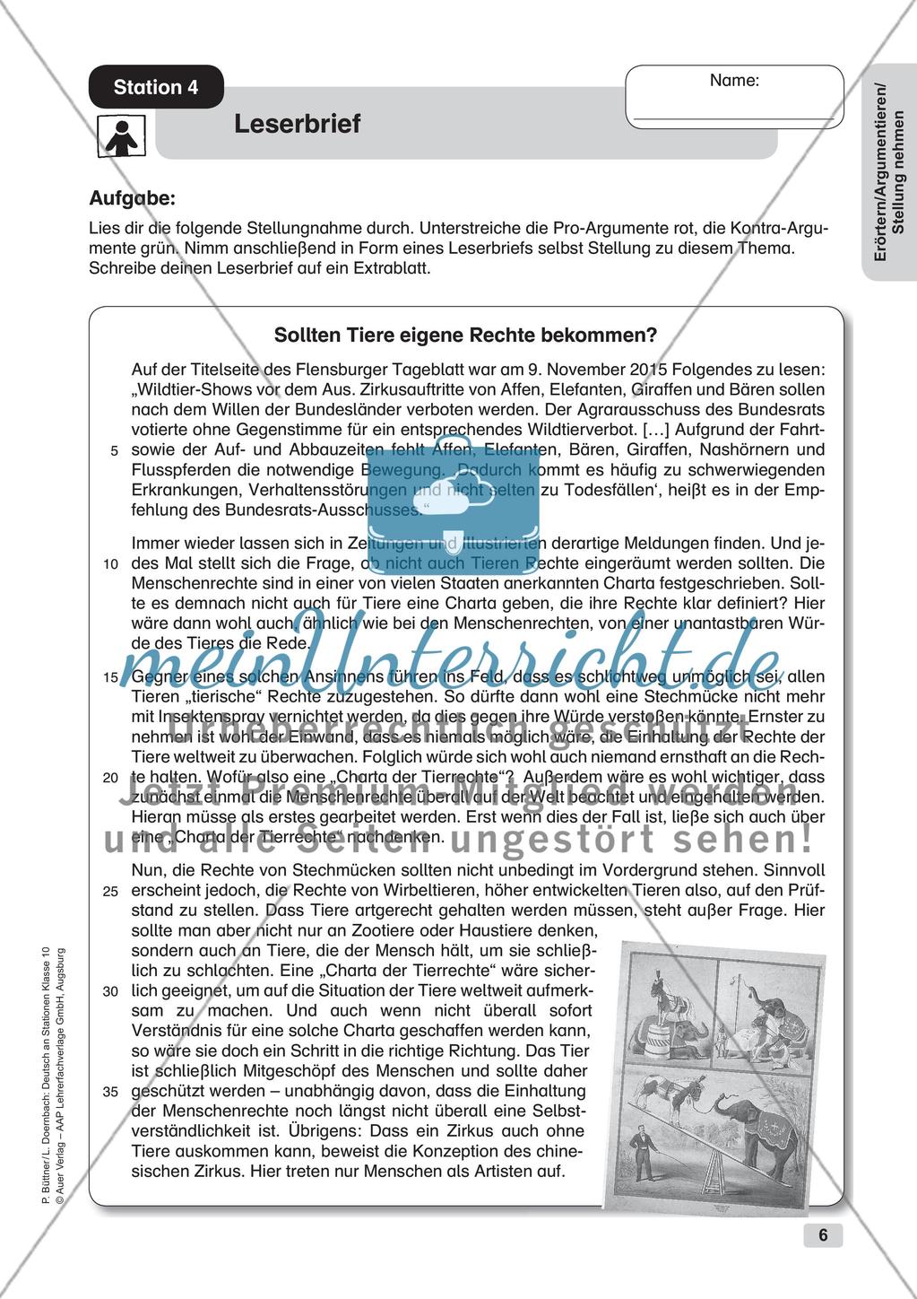 Erörterung, Argumentation und Stellungnahme Preview 8