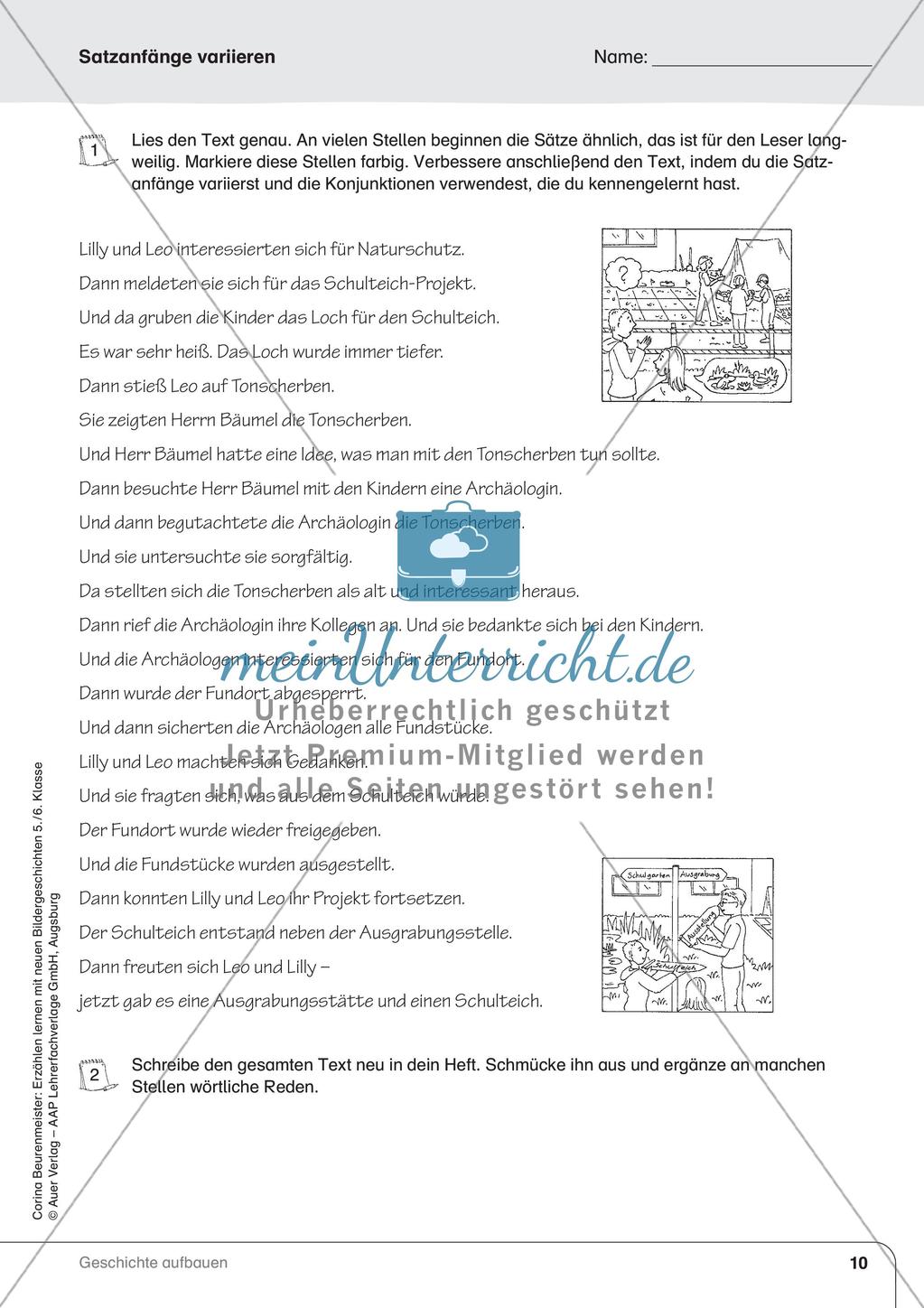 Erzählen nach Bildergeschichten: Erstellung eines Schreibplans Preview 12