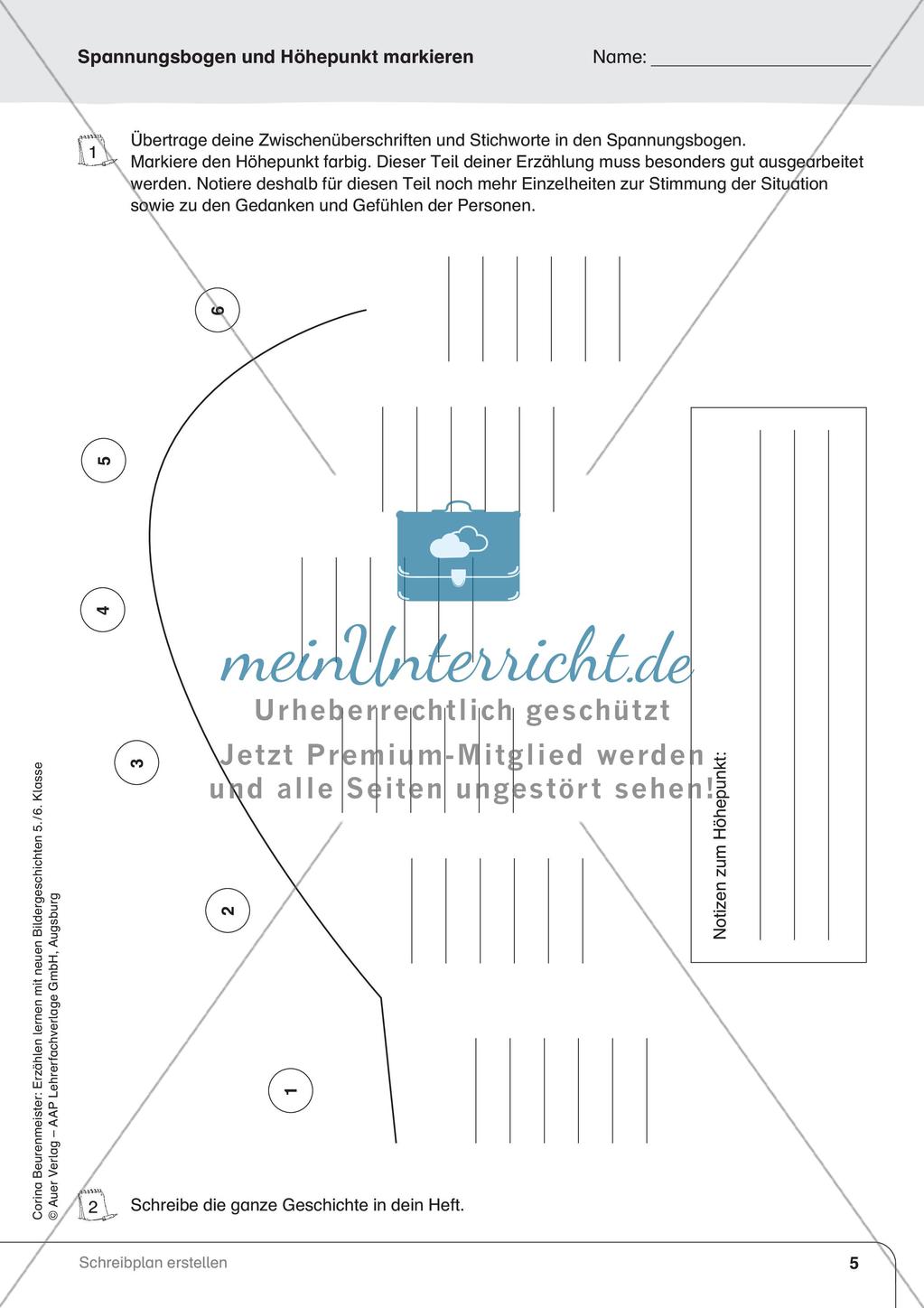 Erzählen nach Bildergeschichten: Erstellung eines Schreibplans Preview 7