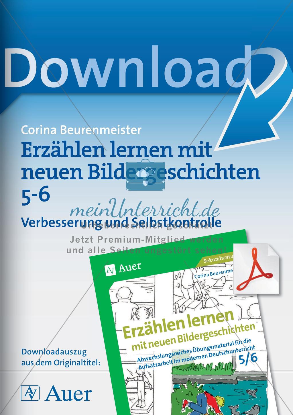 Erzählen nach Bildergeschichten: Verbesserung und Selbstkontrolle Preview 1