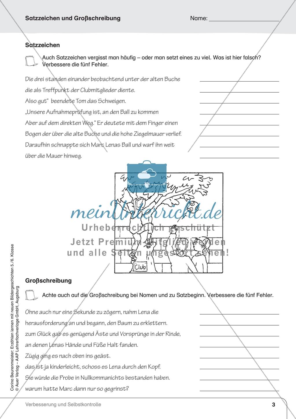 Erzählen nach Bildergeschichten: Verbesserung und Selbstkontrolle Preview 5