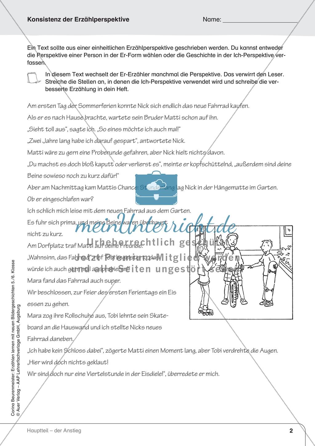 Erzählen nach Bildergeschichten: Erarbeitung des Hauptteils Preview 4