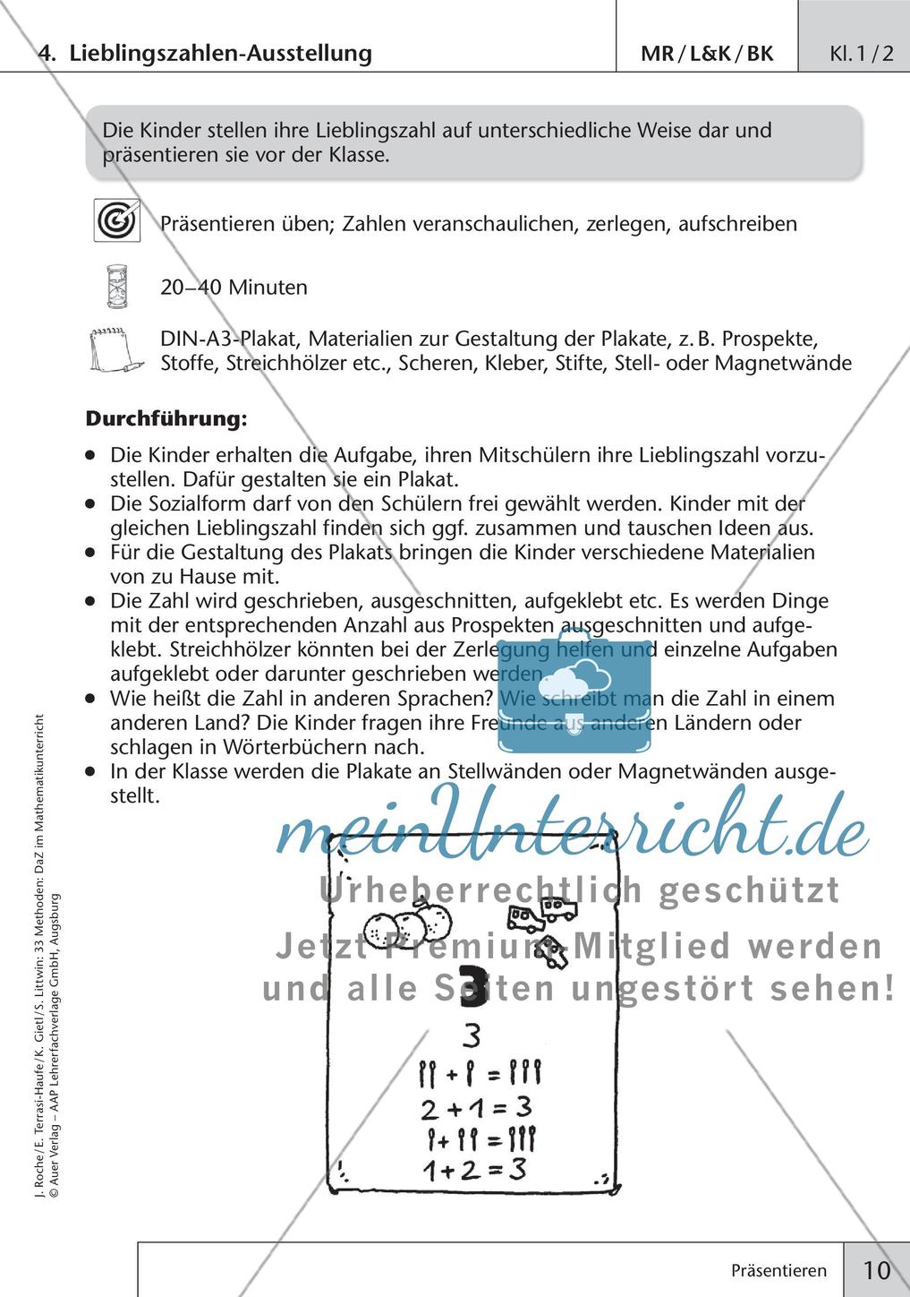 Methoden im Mathematikunterricht: Präsentieren Preview 12