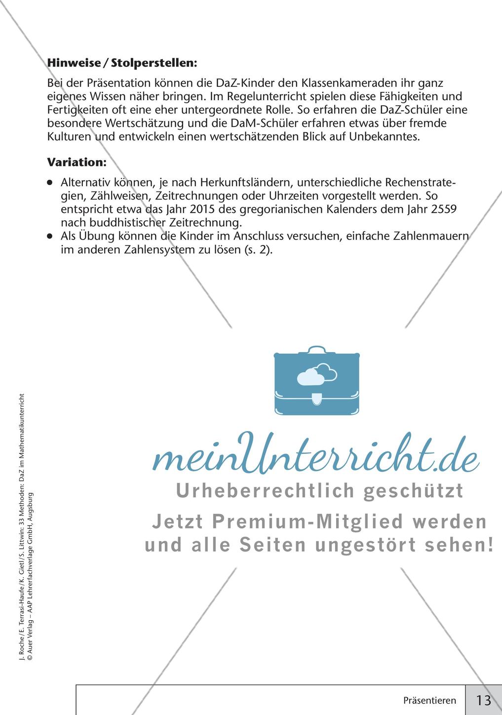 Methoden im Mathematikunterricht: Präsentieren Preview 15