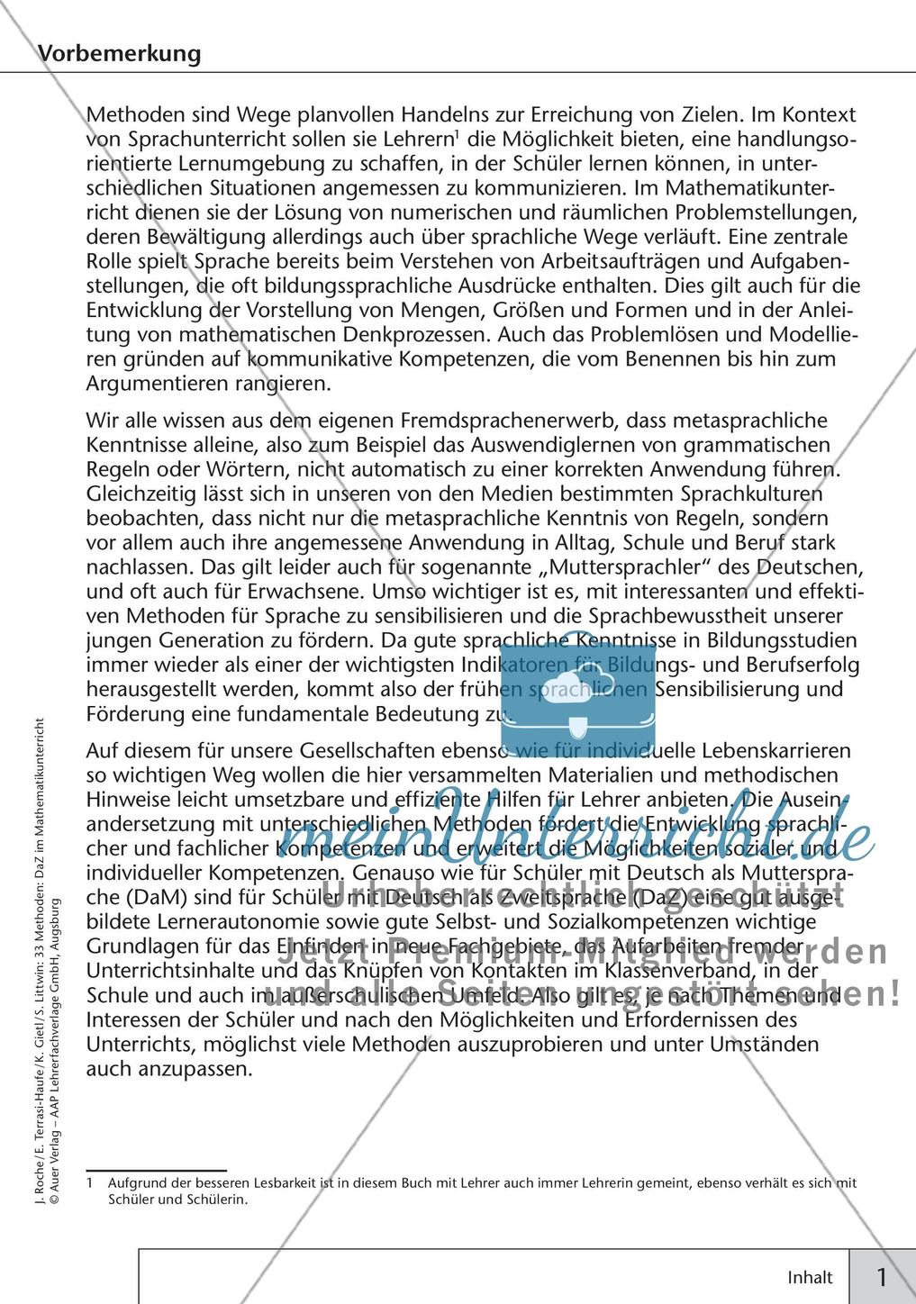 Methoden im Mathematikunterricht: Präsentieren Preview 3